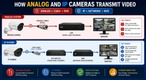 Difference between analog CCTV cameras and IP camera systems