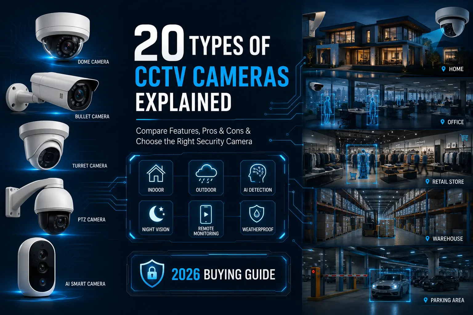 Types of CCTV cameras