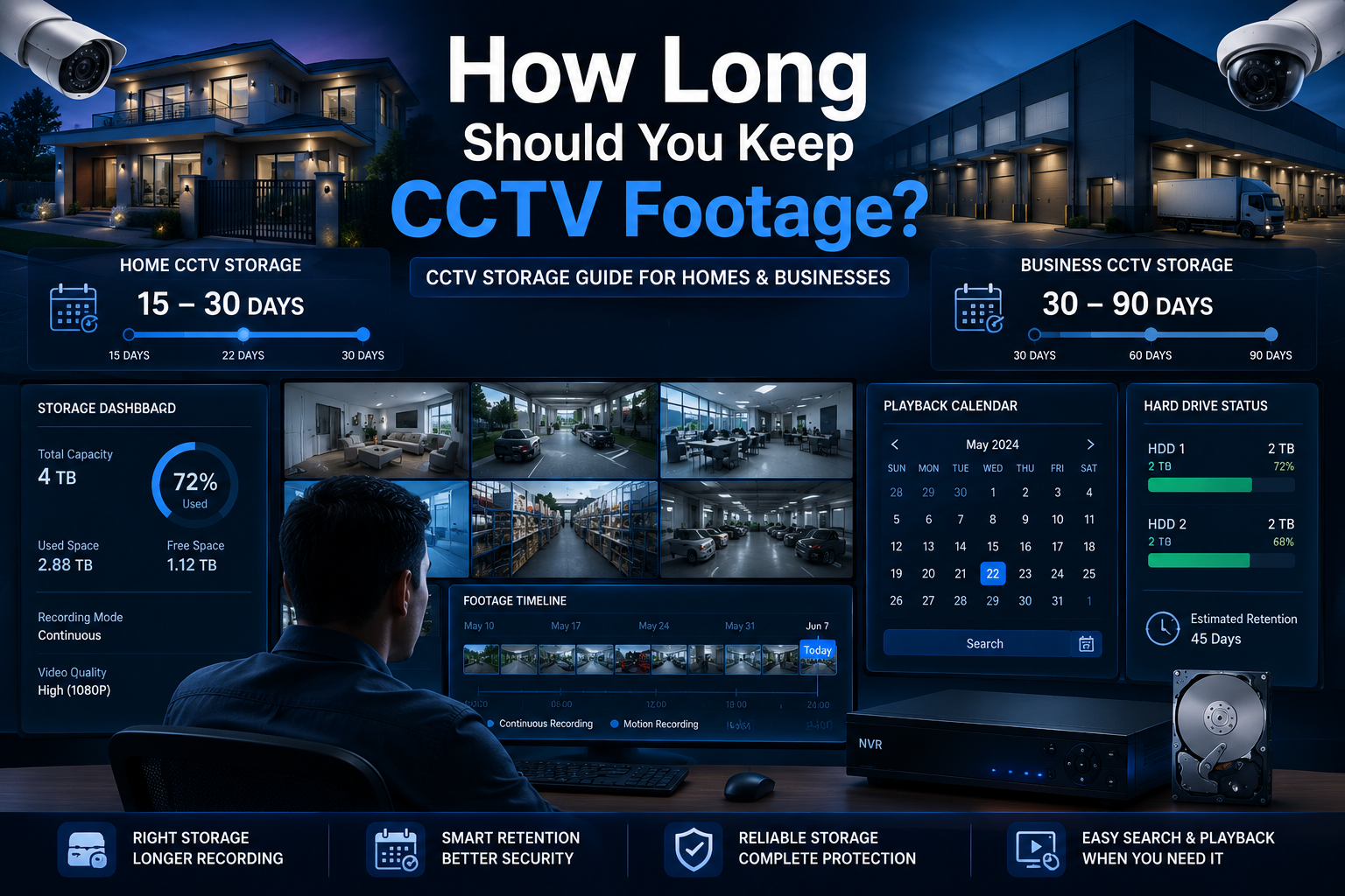 how long to keep CCTV footage Bangalore