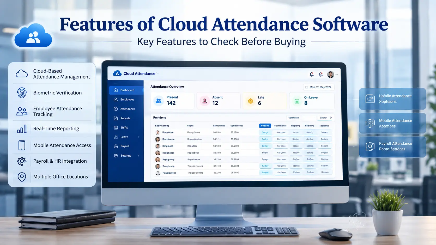 Features of Cloud Attendance Software