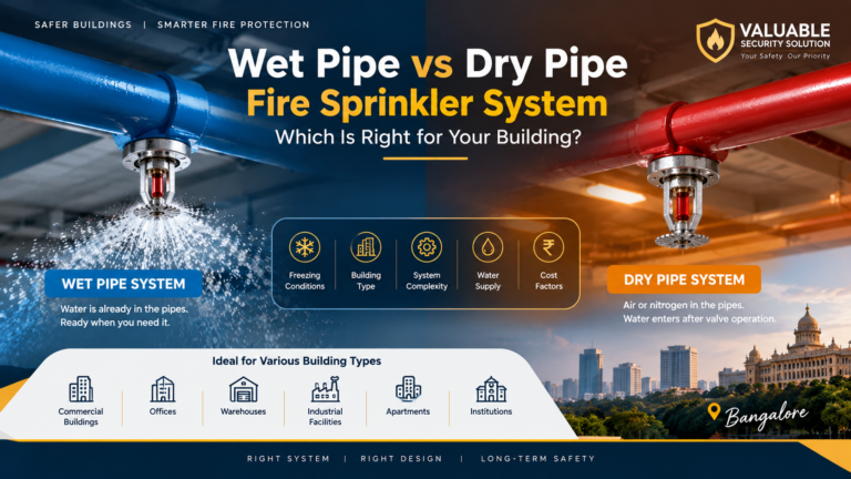 Wet Pipe vs Dry Pipe Fire Sprinkler System: Which Is Right for Your Building?